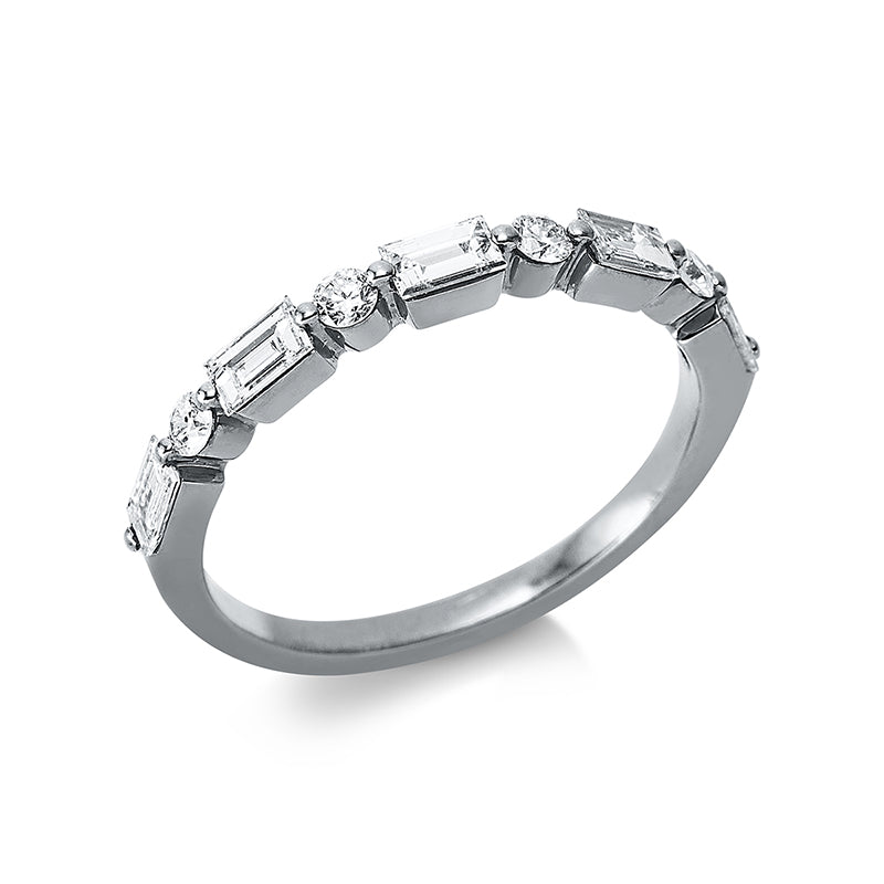 Ring    aus 750/-18 Karat Weißgold mit 9 Diamanten 0