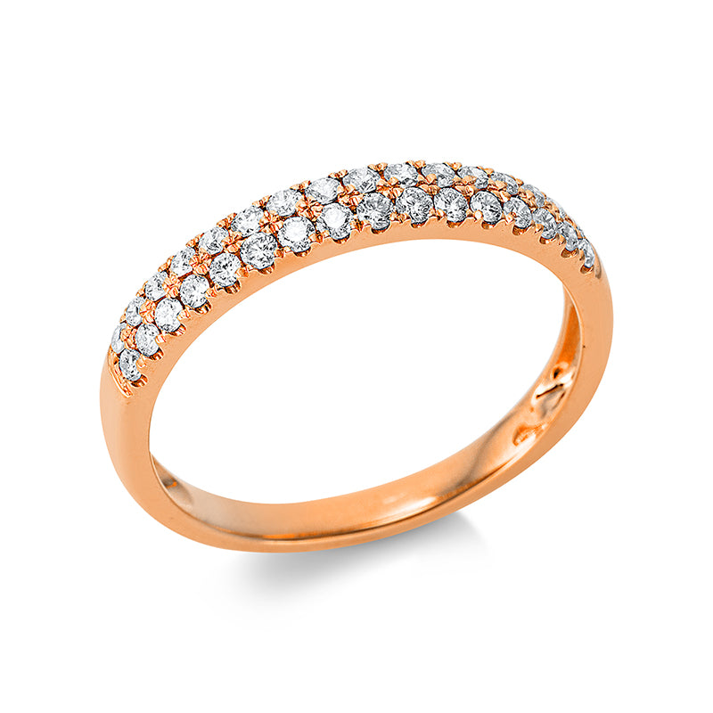 Ring    aus 750/-18 Karat Rotgold mit 32 Diamanten 0