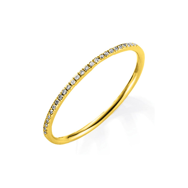 Ring    aus 750/-18 Karat Gelbgold mit 25 Diamanten 0