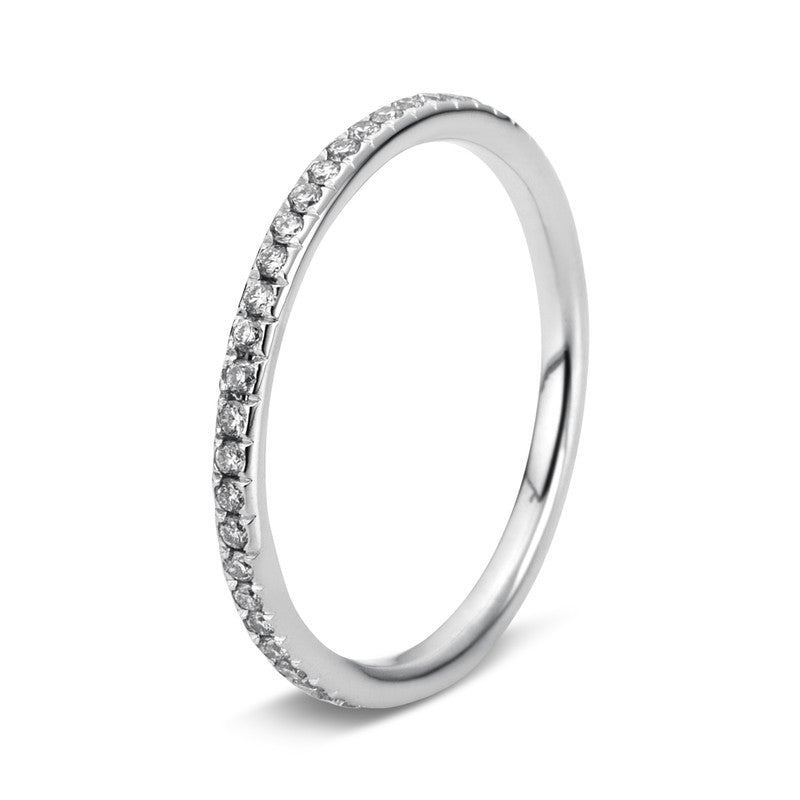 Ring    aus 750/-18 Karat Weißgold mit 50 Diamanten 0