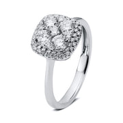 Ring - Mehrfachsteinbesatz aus Gold mit Diamanten - 1C435