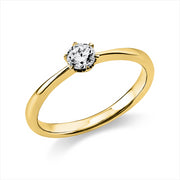 Ring - Solitaire aus Gold mit Diamant - 1C481