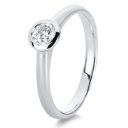 Ring - Solitaire aus Gold mit Diamant, GIA Zertifikat - 1C533