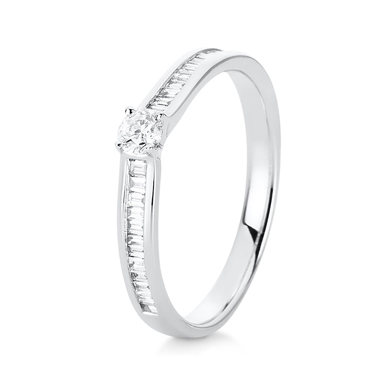 Ring    aus 750/-18 Karat Weißgold mit 25 Diamanten 0