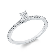 Ring    aus 750/-18 Karat Weißgold mit 23 Diamanten 0