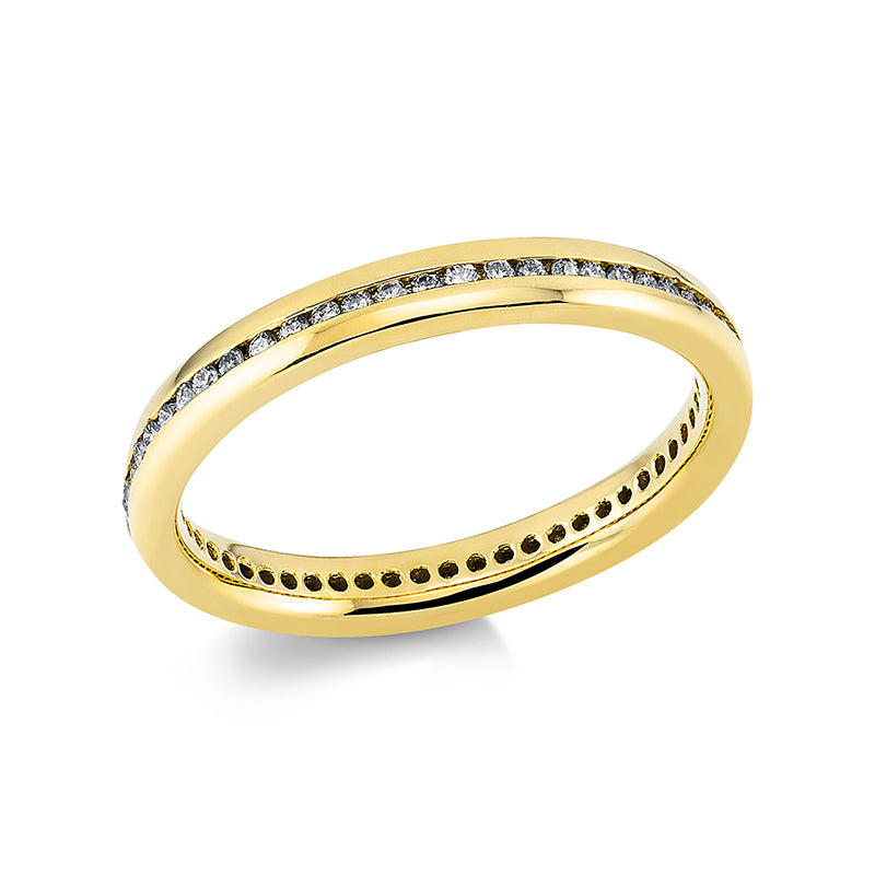 Ring    aus 750/-18 Karat Gelbgold mit 56 Diamanten 0