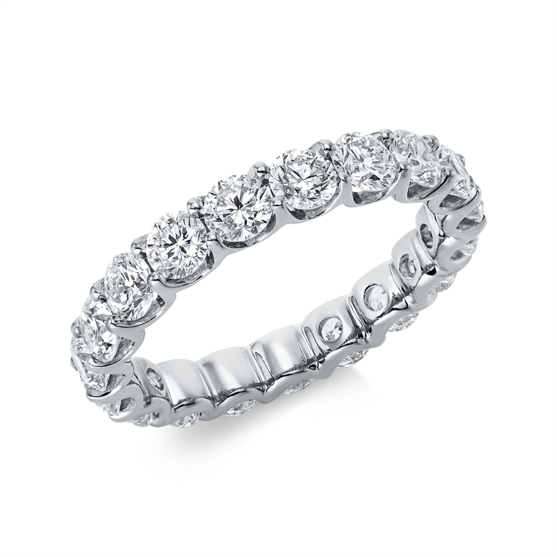 Ring    aus 750/-18 Karat Weißgold mit 19 Diamanten 2