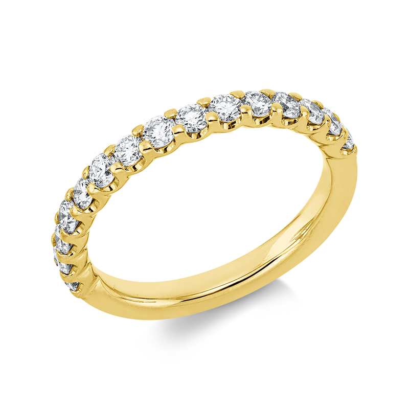 Ring    aus 750/-18 Karat Gelbgold mit 15 Diamanten 0