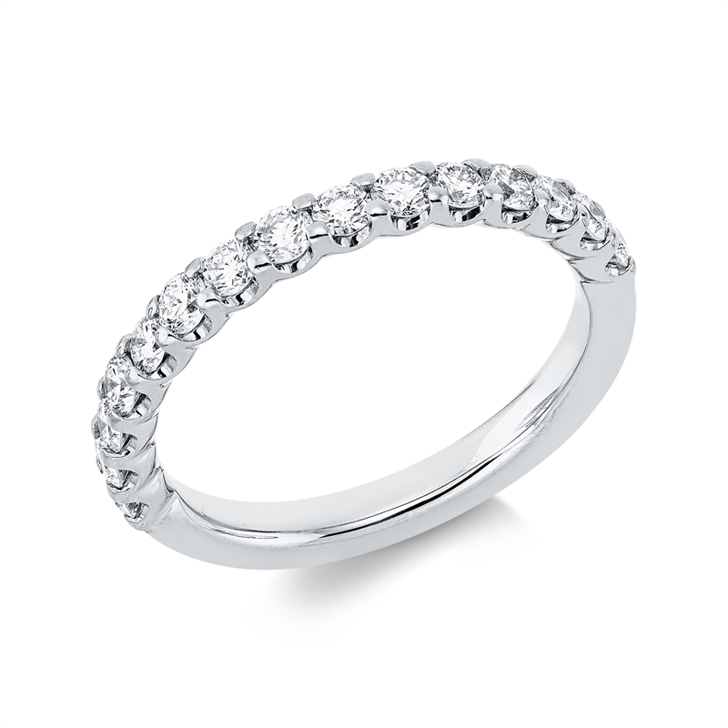 Ring    aus 750/-18 Karat Weißgold mit 15 Diamanten 0