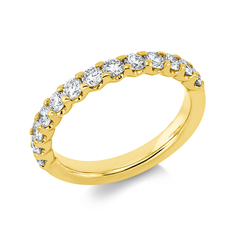 Ring    aus 750/-18 Karat Gelbgold mit 13 Diamanten 0
