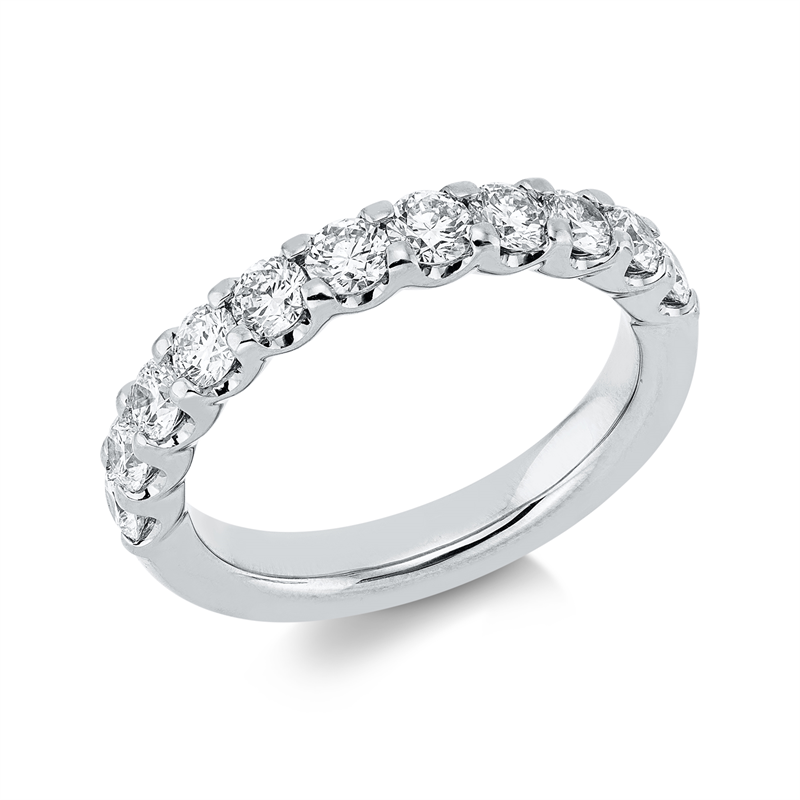 Ring    aus 750/-18 Karat Weißgold mit 11 Diamanten 1
