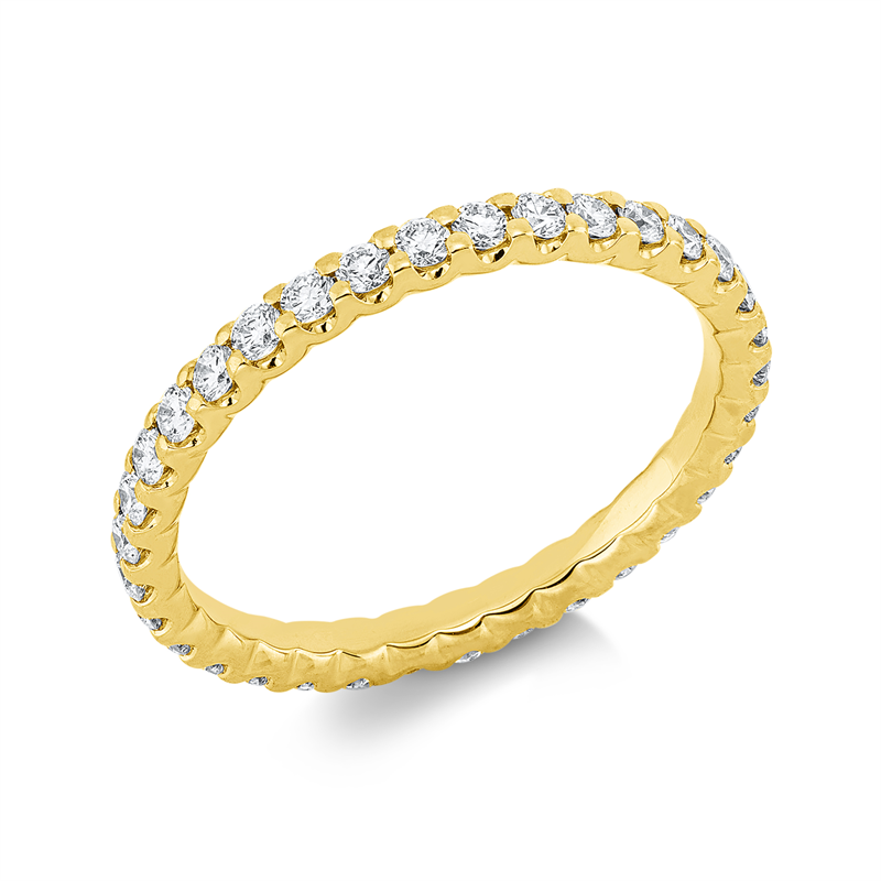 Ring    aus 750/-18 Karat Gelbgold mit 34 Diamanten 0