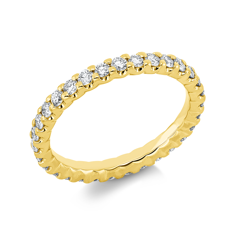 Ring    aus 750/-18 Karat Gelbgold mit 31 Diamanten 0