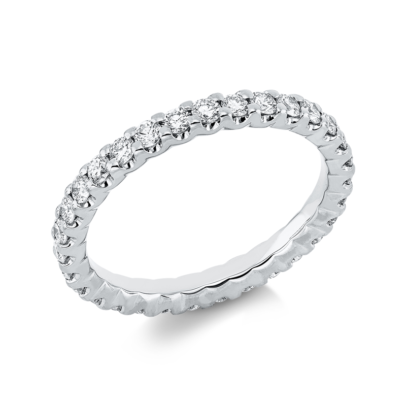 Ring    aus 750/-18 Karat Weißgold mit 31 Diamanten 0