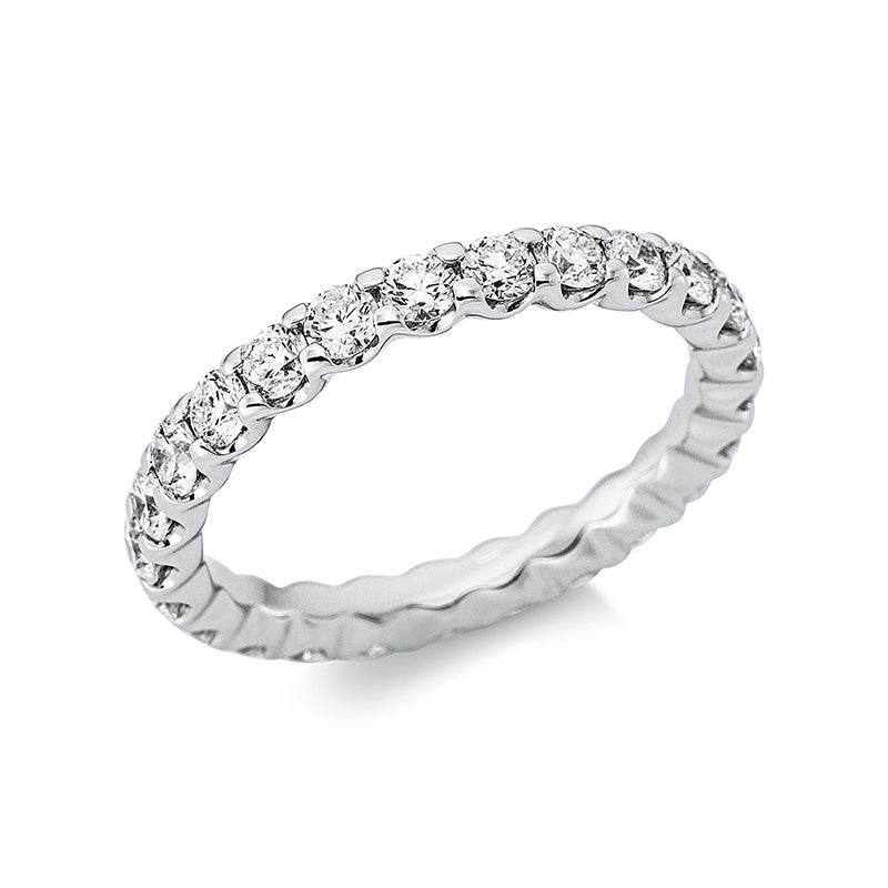 Ring    aus 750/-18 Karat Weißgold mit 24 Diamanten 1
