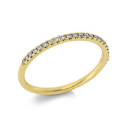 Ring - Memoire halb aus Gold mit Diamanten - 1CH06