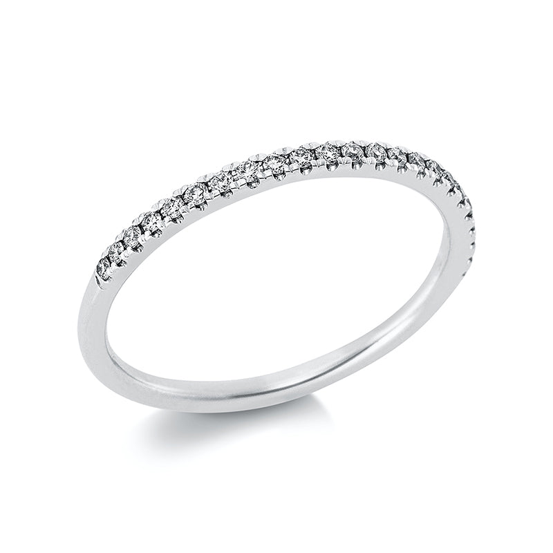 Ring    aus 585/-14 Karat Weißgold mit 23 Diamanten 0