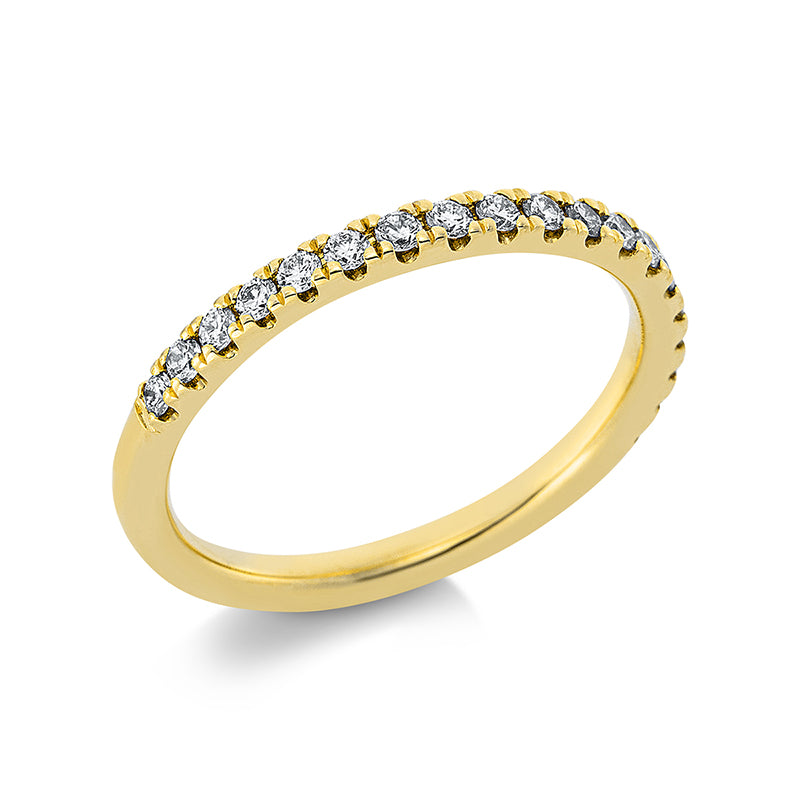Ring    aus 585/-14 Karat Gelbgold mit 19 Diamanten 0