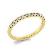 Ring    aus 585/-14 Karat Gelbgold mit 19 Diamanten 0