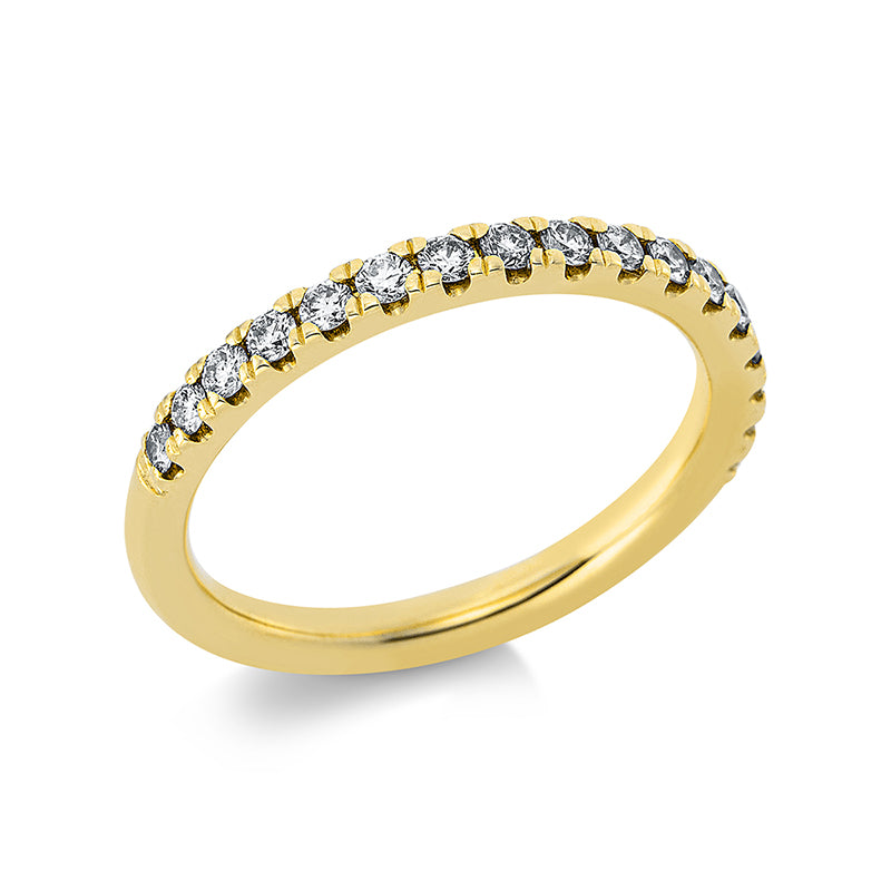 Ring - Memoire halb aus Platin mit Diamanten - 1CH09