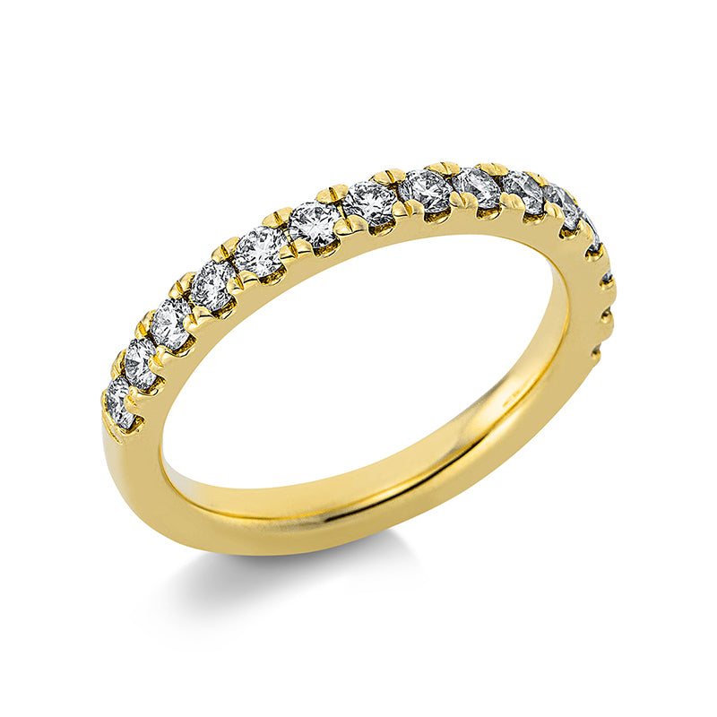 Ring    aus 585/-14 Karat Gelbgold mit 15 Diamanten 0
