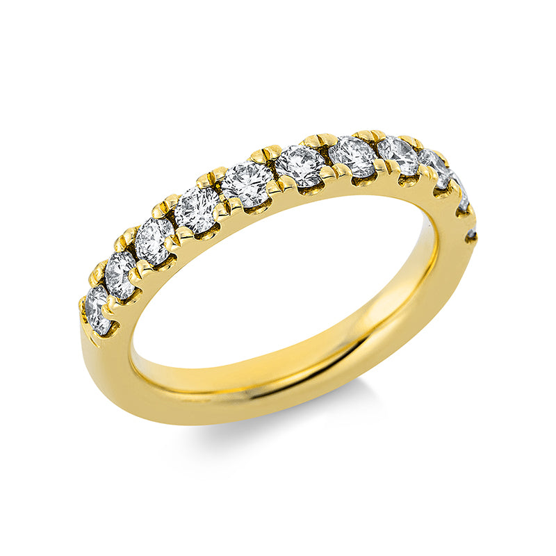 Ring    aus 585/-14 Karat Gelbgold mit 11 Diamanten 0