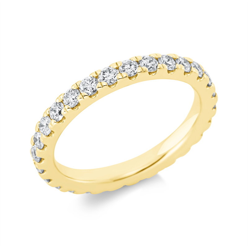 Ring    aus 585/-14 Karat Gelbgold mit 26 Diamanten 1