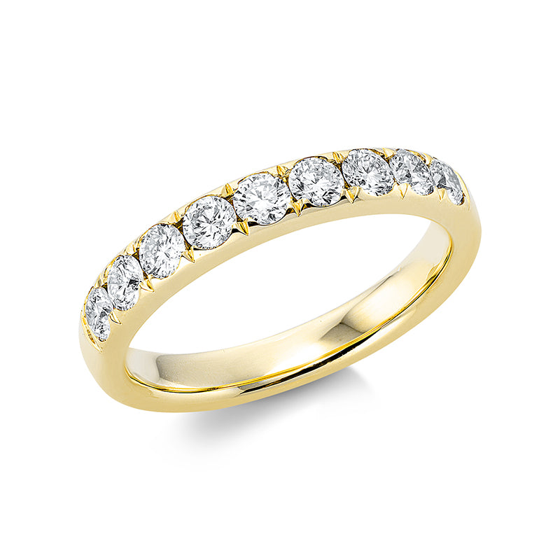 Ring - Memoire halb aus Gold mit Diamanten - 1CM29