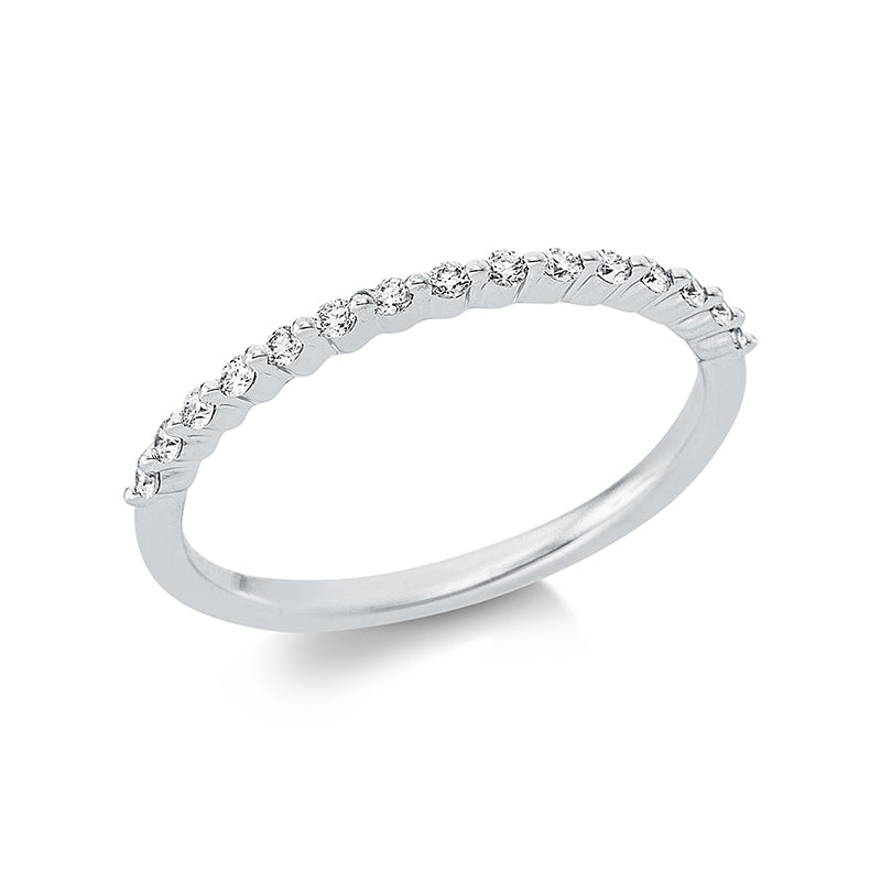 Ring    aus 750/-18 Karat Weißgold mit 15 Diamanten 0
