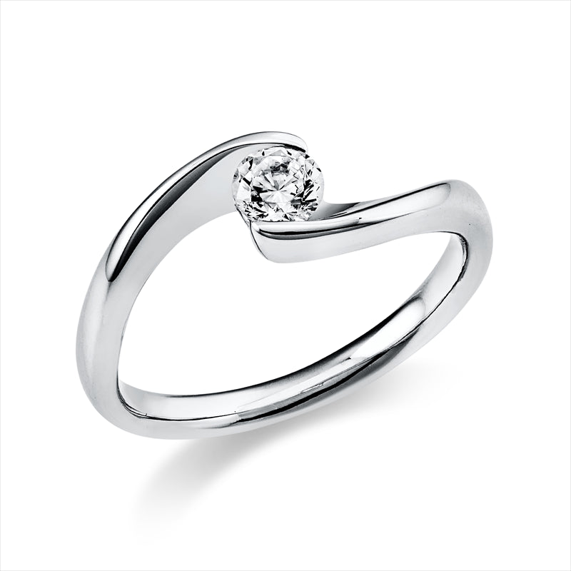 Ring    aus 950/-Platin Platin mit 1 Diamant 0