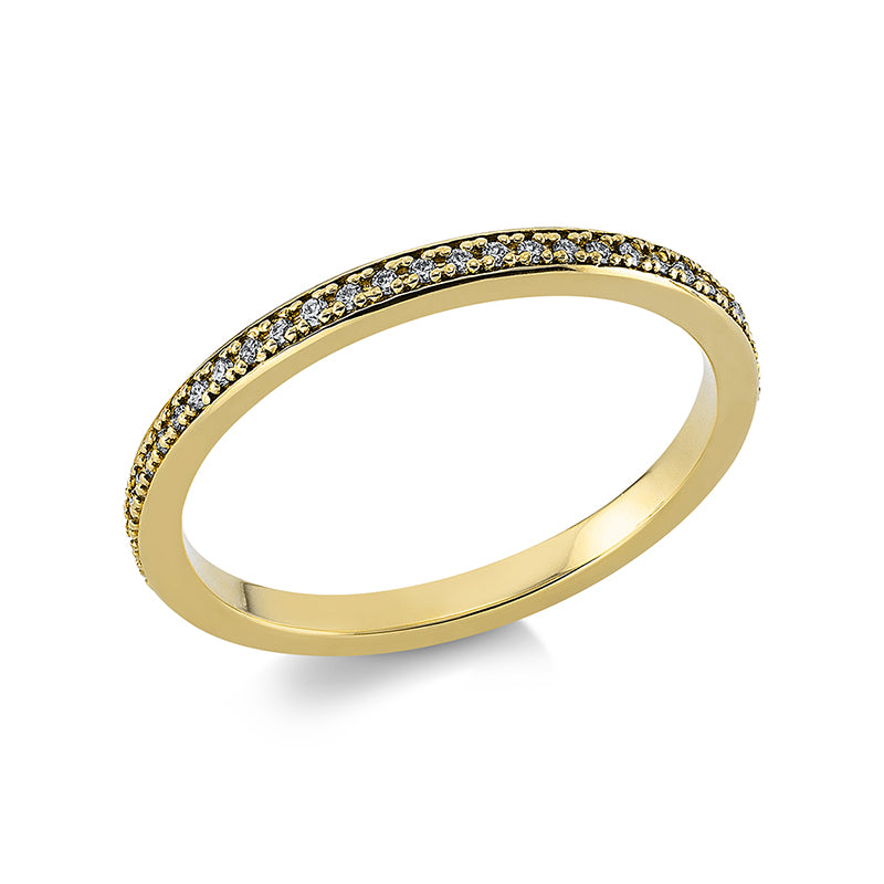 Ring    aus 585/-14 Karat Gelbgold mit 50 Diamanten 0