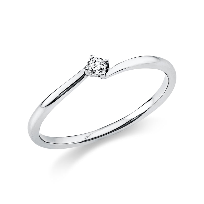 Ring    aus 950/-Platin Platin mit 1 Diamant 0