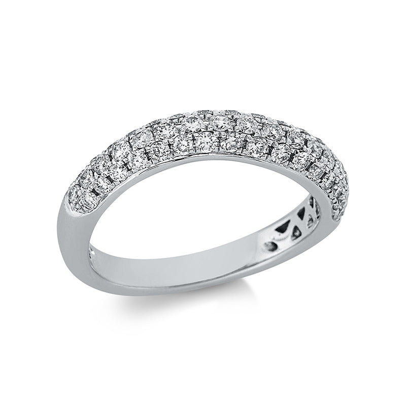 Ring    aus 750/-18 Karat Weißgold mit 49 Diamanten 0