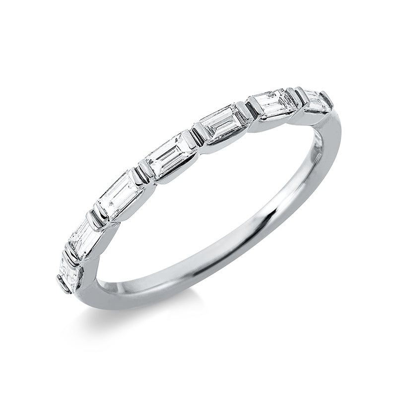 Ring    aus 750/-18 Karat Weißgold mit 7 Diamanten 0
