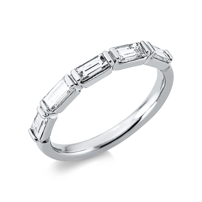 Ring    aus 750/-18 Karat Weißgold mit 5 Diamanten 0