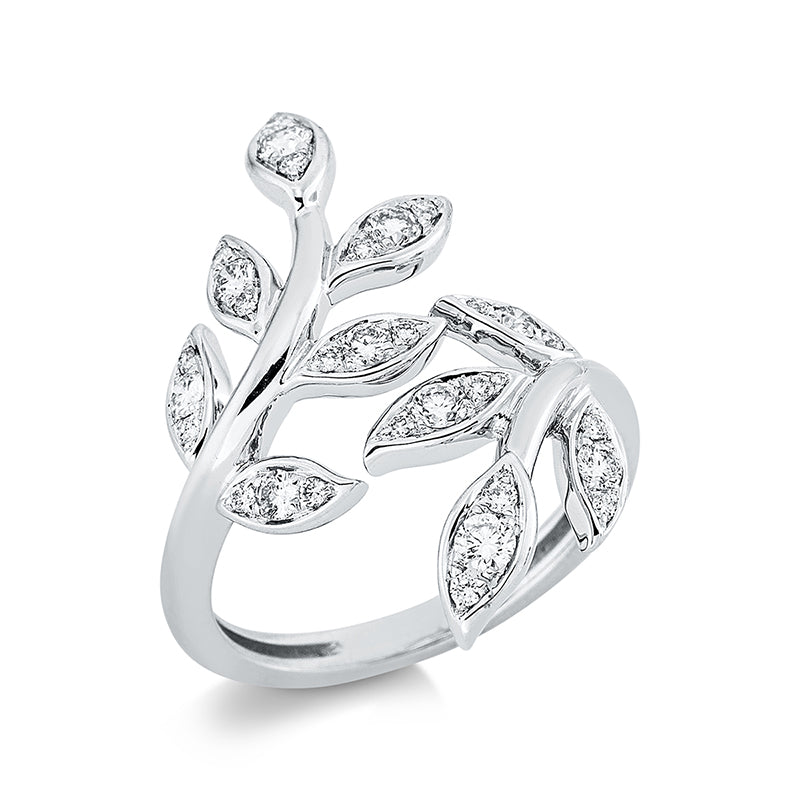 Ring    aus 750/-18 Karat Weißgold mit 30 Diamanten 0