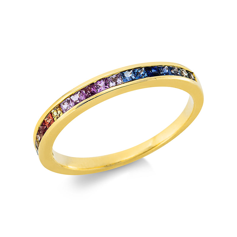 Ring mit Saphir  aus 750/-18 Karat Gelbgold MPM_SKIP_FIELD 