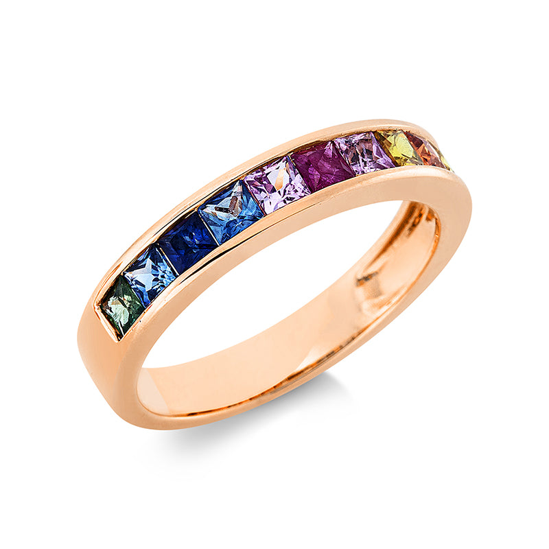 Ring mit Saphir  aus 750/-18 Karat Rotgold MPM_SKIP_FIELD 