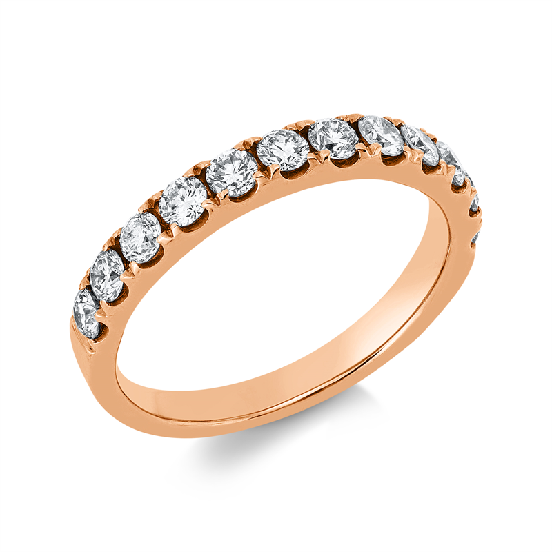 Ring    aus 750/-18 Karat Rotgold mit 12 Diamanten 0