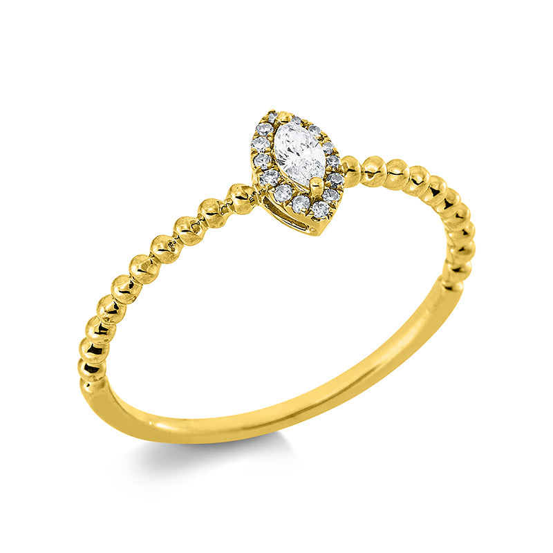 Ring aus Gold mit Diamanten - 1DB10