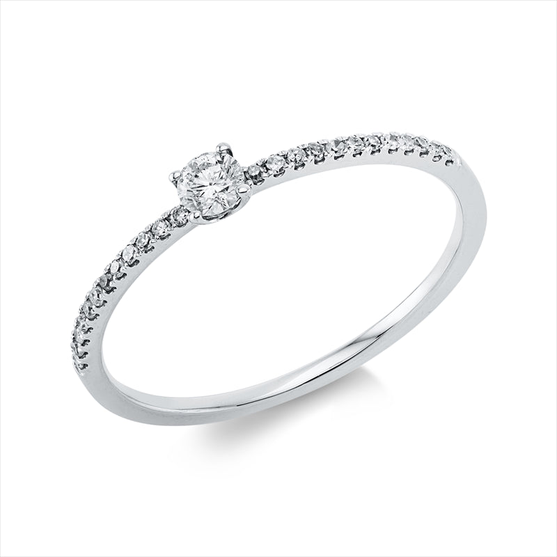 Ring    aus 750/-18 Karat Weißgold mit 25 Diamanten 0