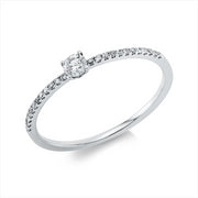 Ring    aus 750/-18 Karat Weißgold mit 25 Diamanten 0