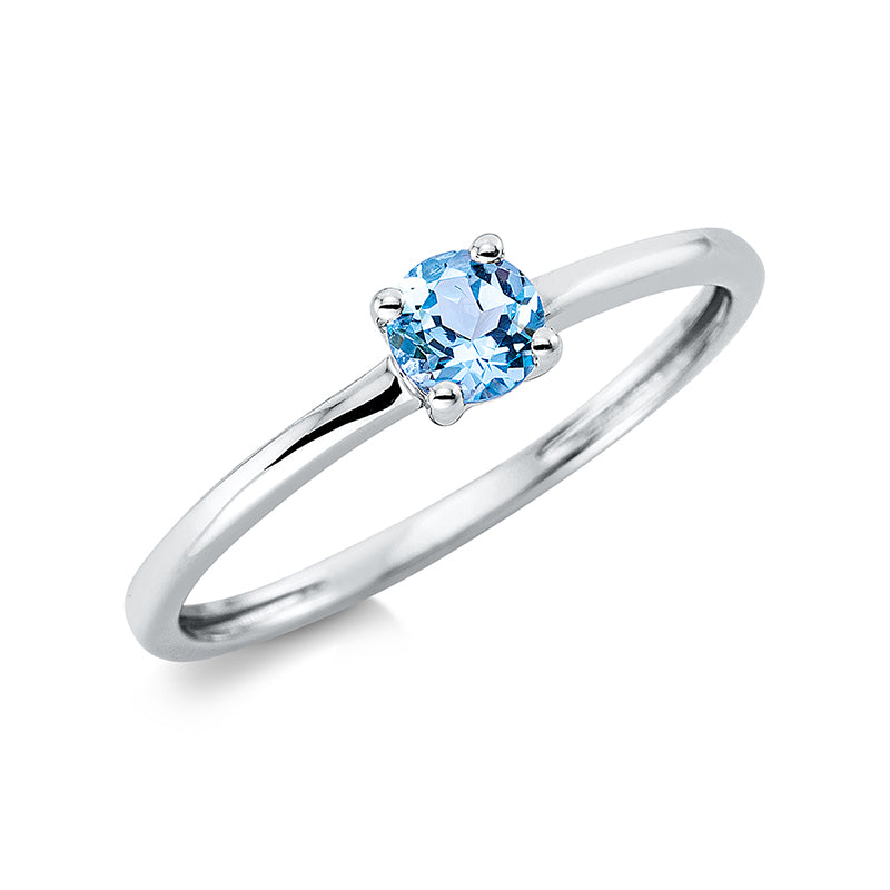 Ring mit Topas  aus 750/-18 Karat Weißgold  