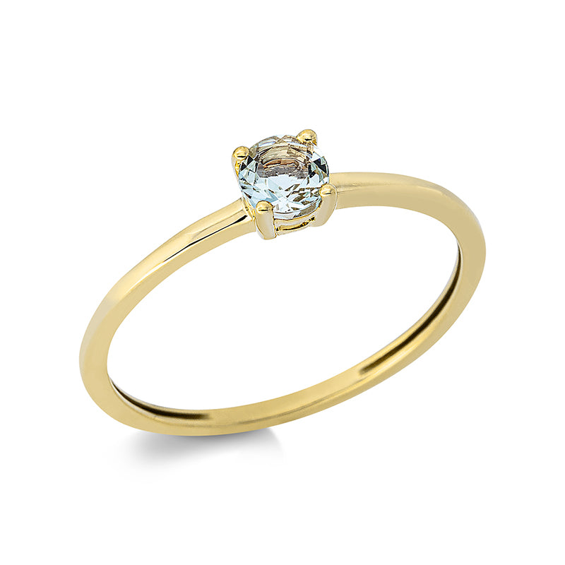 Ring mit Amethyst  aus 750/-18 Karat Gelbgold  