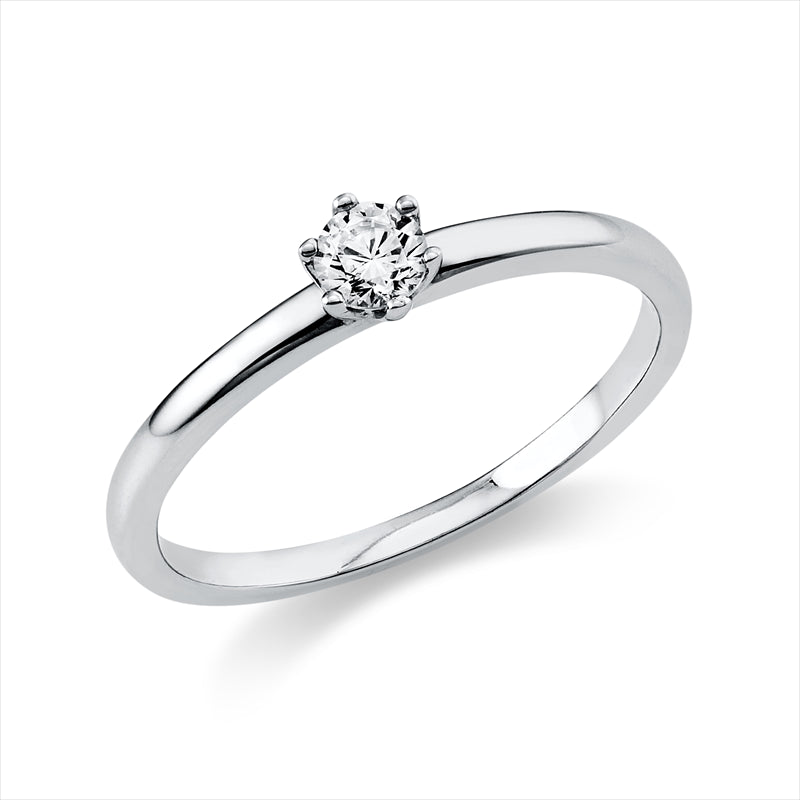 Ring    aus 950/-Platin Platin mit 1 Diamant 0