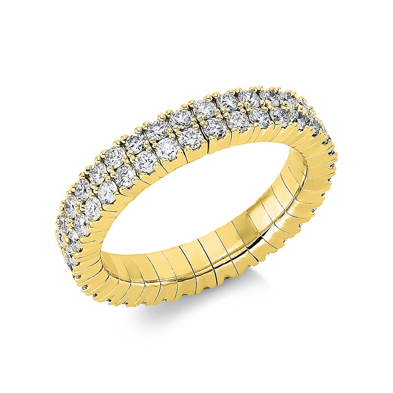 Ring - Pavé aus Gold mit Diamanten, elastisch - 1DJ80