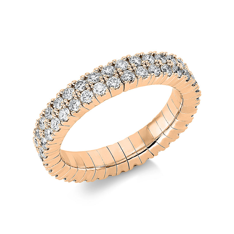 Ring - Pavé aus Gold mit Diamanten, elastisch - 1DJ80