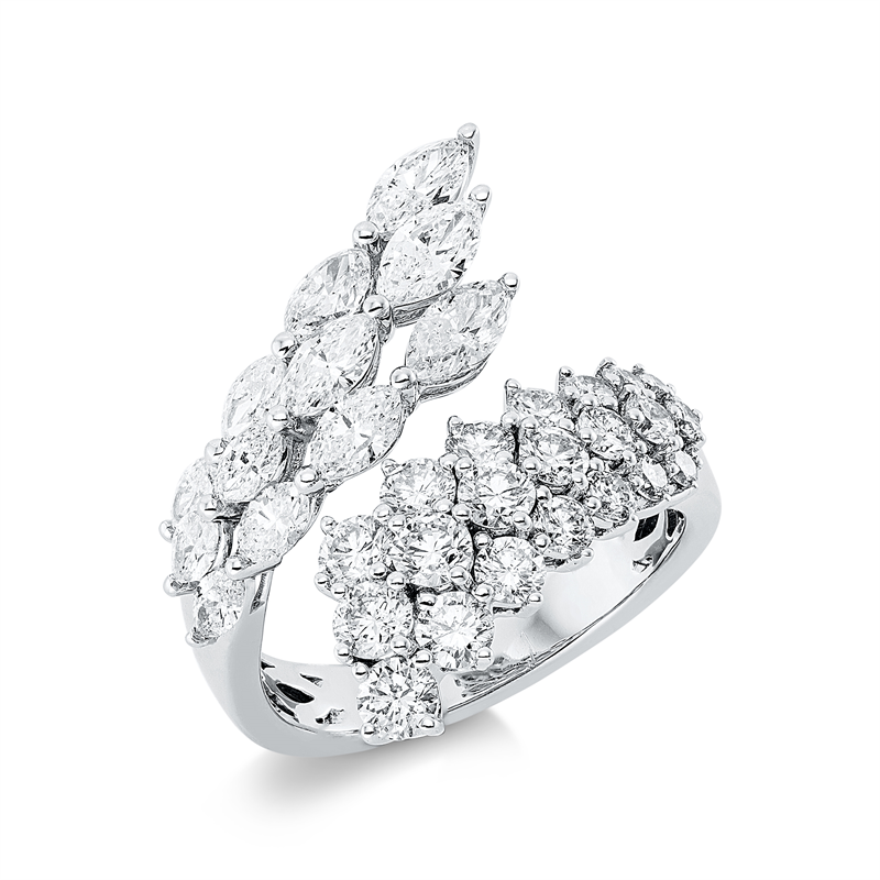 Ring    aus 750/-18 Karat Weißgold mit 33 Diamanten 2
