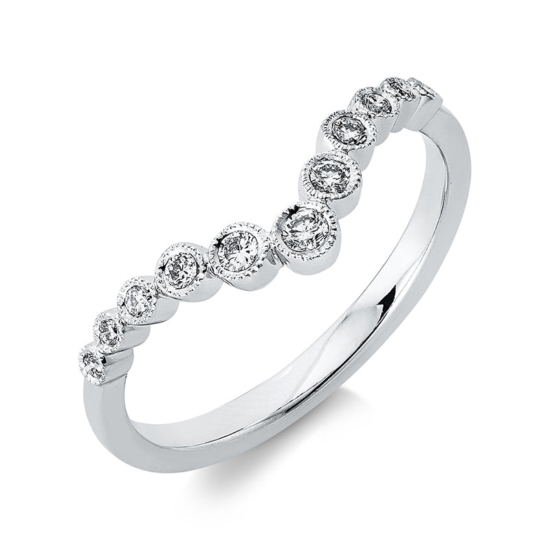 Ring    aus 750/-18 Karat Weißgold mit 11 Diamanten 0