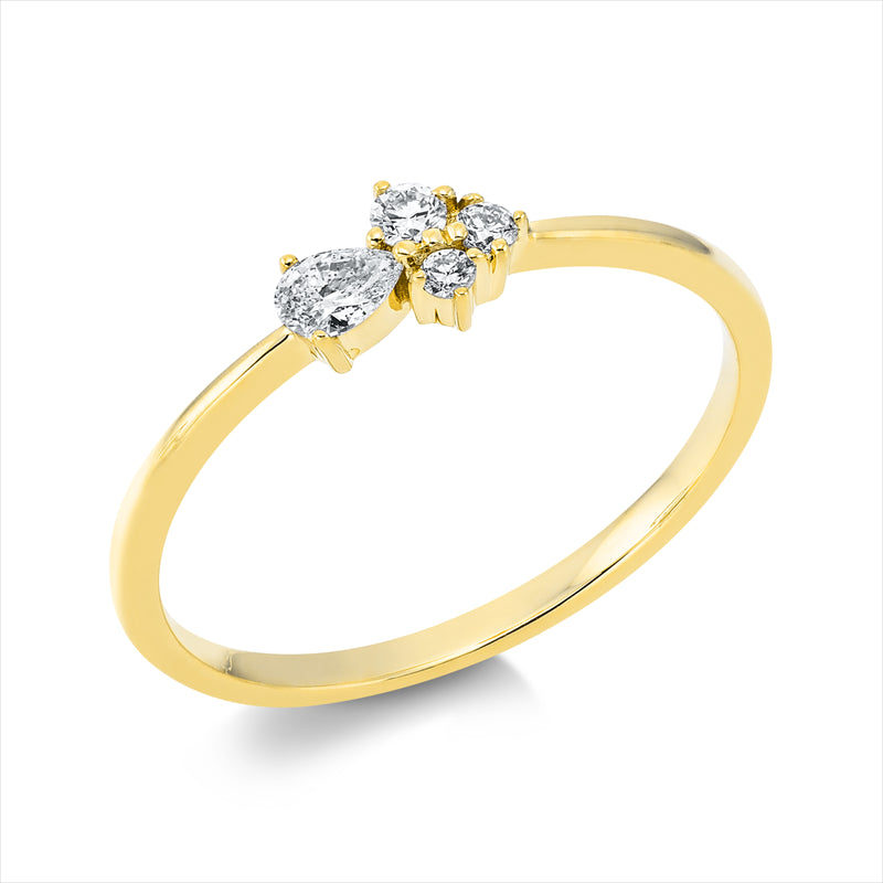 Ring - Moderner Schmuck aus Gold mit Diamanten - 1DO84